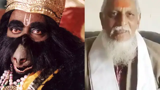 OMG! भगवान कृष्ण की नगरी मथुरा पहुंचे रामायण के जामवंत, प्रेमानंद जी महराज के किए दर्शन, असली रूप देखकर हैरान हुए दर्शक