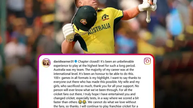 David Warner ने संन्यास के एलान के साथ ही जताई वापसी की इच्छा, बोलीं यह बड़ी बात