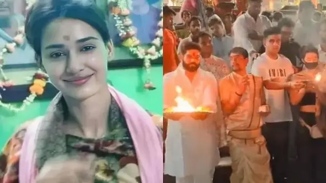 VIDEO: क्रॉप टॉप पहन गंगा आरती करने पहुंचीं दिशा पटानी, देखते ही फूटा लोगों का गुस्सा, लगा दी क्लास