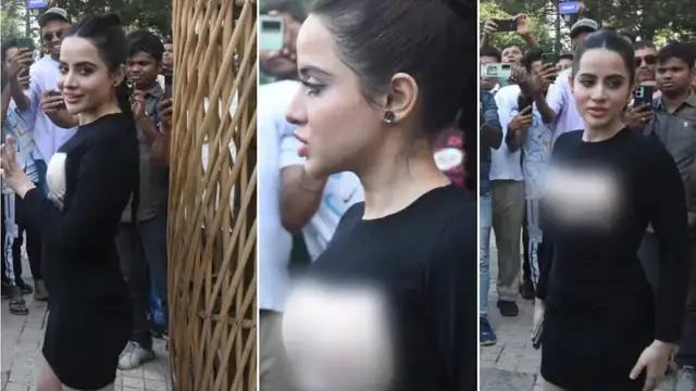 <strong>उर्फी जावेद ने इस बार तोड़ दी बेशर्मी की सारी हदें, देखने के लिए सड़क पर इकट्ठा हुई भीड़</strong>